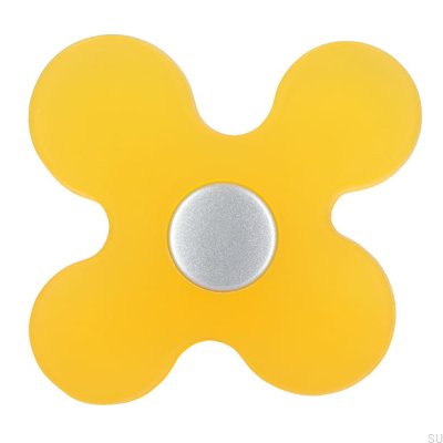 Furniture knob SM8116I Plastic Yellow