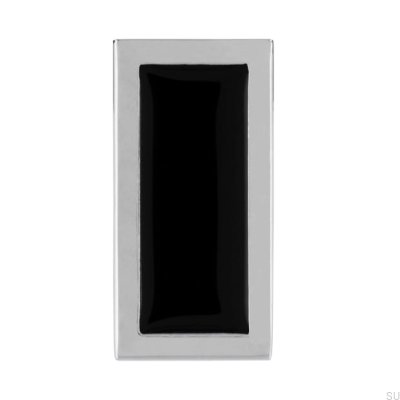 Furniture Knob 2013 Polished Chrome with Black