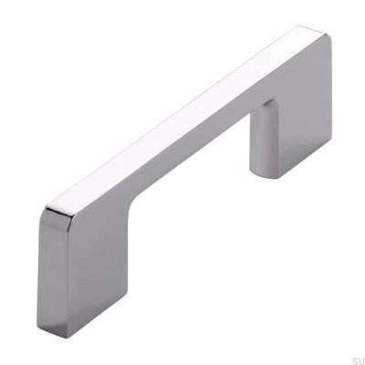 Elongated furniture handle 2027 96 Polished chrome