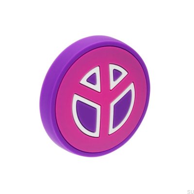Furniture knob H235 Rubber Pink