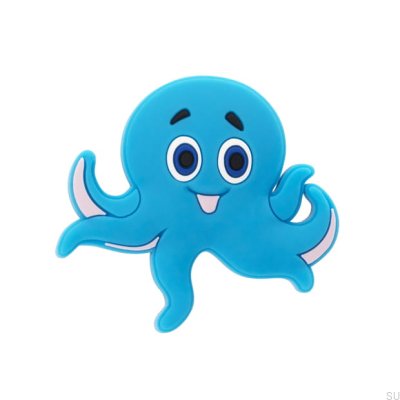 Furniture knob H234 Octopus Rubber Blue