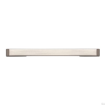 Elongated furniture handle 2027 96 Silver Brushed