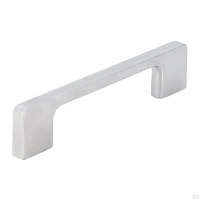 Elongated furniture handle 2027 128 Brushed chrome