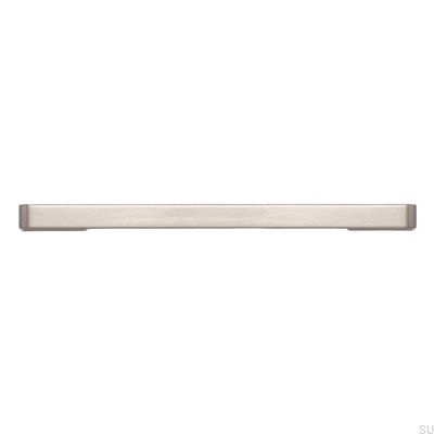 Elongated furniture handle 2027 128 Brushed silver