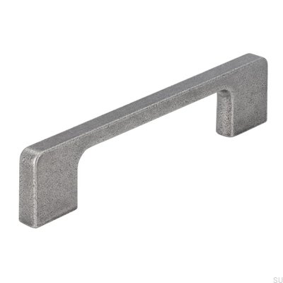 Elongated furniture handle 2027 128 Antique Silver