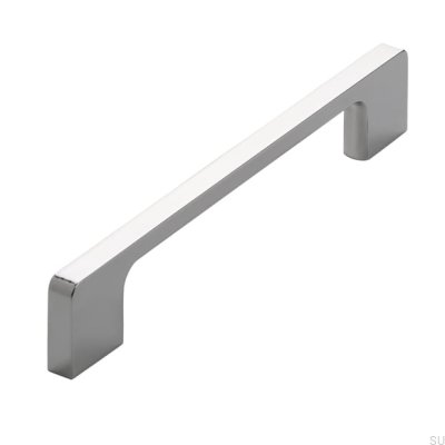 Elongated furniture handle 2027 160 Polished chrome