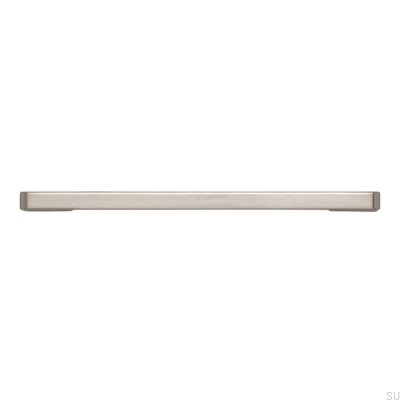 Elongated furniture handle 2027 160 Silver Brushed