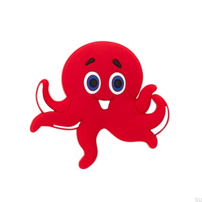 Furniture knob H234 Red Rubber Octopus