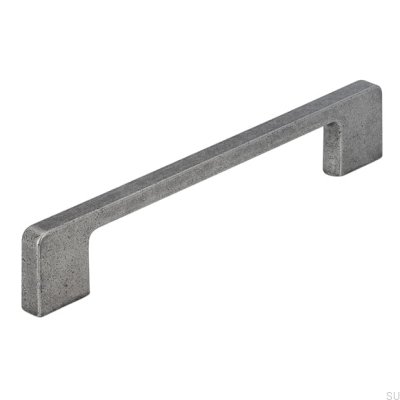 Elongated furniture handle 2027 160 Antique Silver