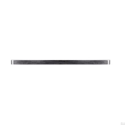 Elongated furniture handle 2027 160 Antique Silver Brushed