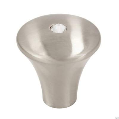 Furniture knob 2037 Silver Brushed