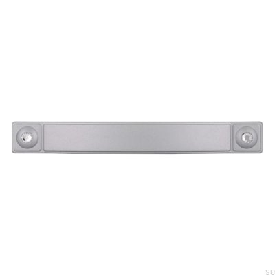 Elongated furniture handle 2038 96 Aluminum Brushed