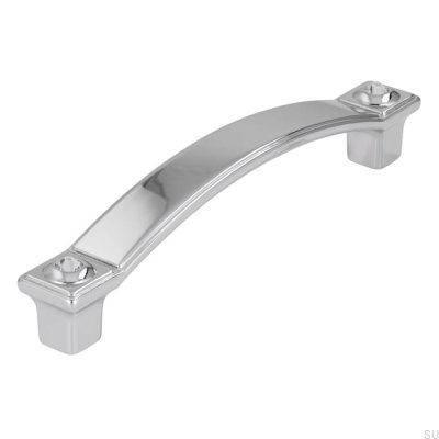 Elongated furniture handle 2038 96 Polished chrome