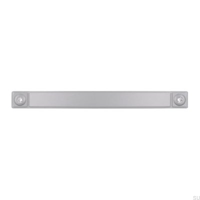 Elongated furniture handle 2038 128 Aluminum Brushed