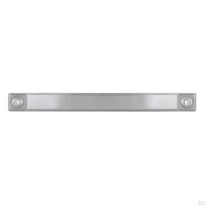 Elongated furniture handle 2038 128 Polished chrome