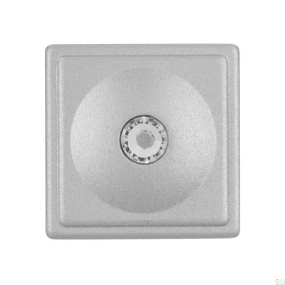 Furniture knob 2040 Aluminum Brushed