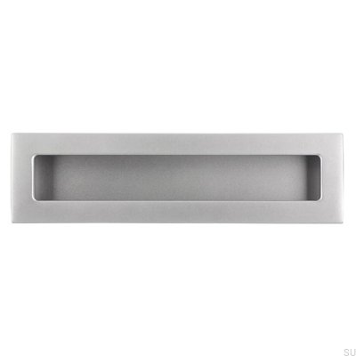 Recessed furniture handle 2042 160 Aluminum Brushed