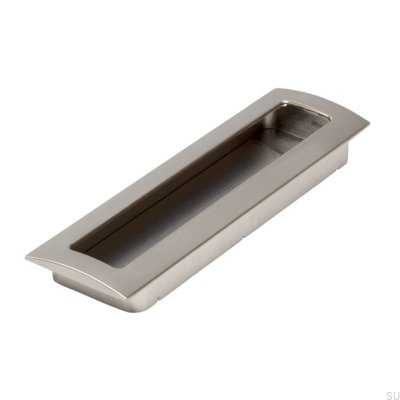 Recessed furniture handle 2042 160 Silver Brushed