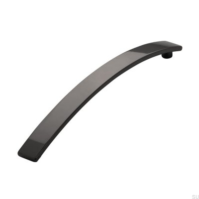 Elongated furniture handle 2084 160 Anthracite Polished