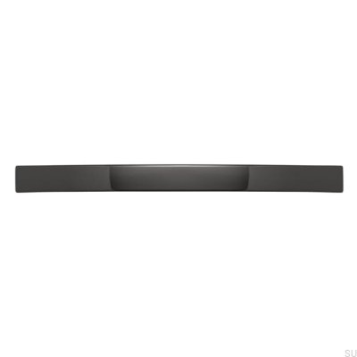 Elongated furniture handle 2084 160 Anthracite Polished