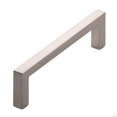 Elongated furniture handle 2108 Silver Brushed