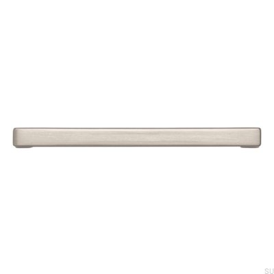 Elongated furniture handle 2108 Silver Brushed