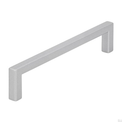 Elongated furniture handle 2108 128 Aluminum Brushed