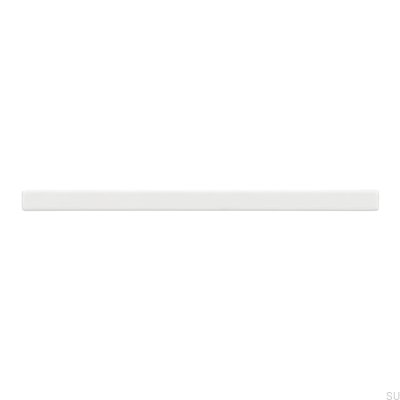 Elongated furniture handle 2108 128 Metal White Matt