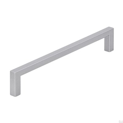 Elongated furniture handle 2108 160 Aluminum Brushed