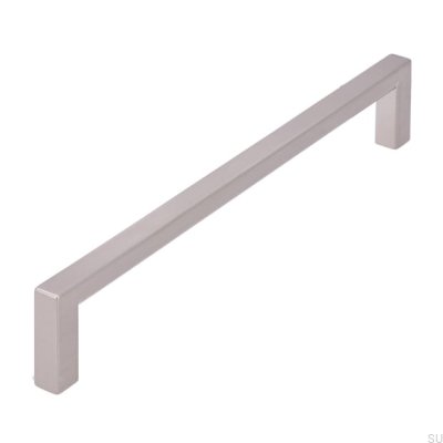 Elongated furniture handle 2108 160 Brushed silver