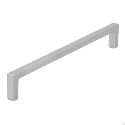 Elongated furniture handle 2108 192 Aluminum Brushed