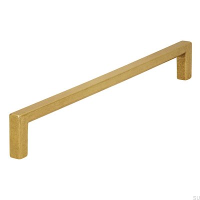 Elongated furniture handle 2108 192 Antique Gold