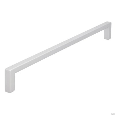 Elongated furniture handle 2108 224 Aluminum Brushed
