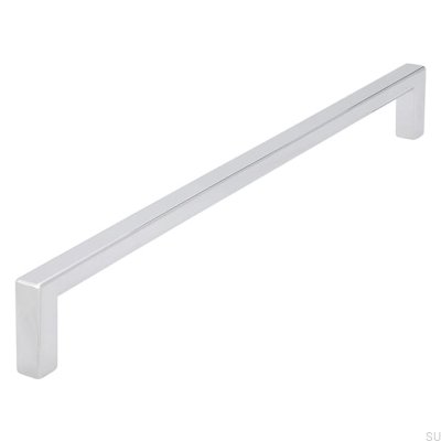 Elongated furniture handle 2108 224 Polished chrome