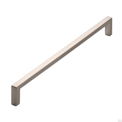 Elongated furniture handle 2108 224 Brushed silver