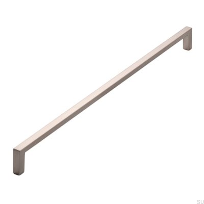 Elongated furniture handle 2108 320 Silver Brushed