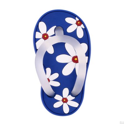 Furniture knob H210R Right Rubber Blue