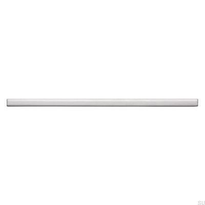 Elongated furniture handle 2110 128/224 Aluminum Chrome Polished