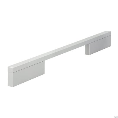 Elongated furniture handle 2110 160/256 Aluminum Brushed