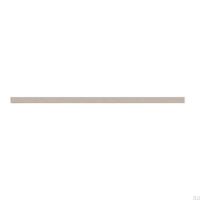 Elongated furniture handle 2110 160/256 Aluminum Silver Brushed