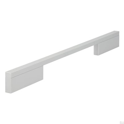 Elongated furniture handle 2110 192/288 Brushed aluminum