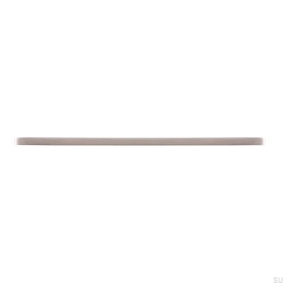 Elongated furniture handle 2110 192/288 Aluminum Silver Brushed