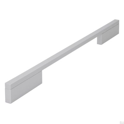 Elongated furniture handle 2110 224/320 Aluminum Brushed