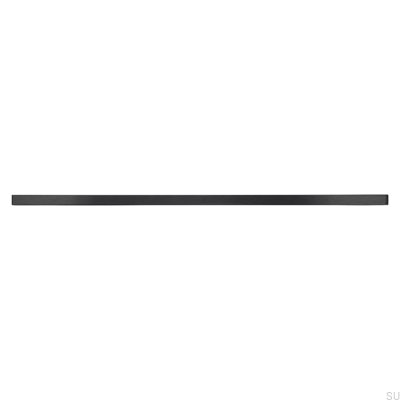 Elongated furniture handle 2110 224/320 Aluminum Black Matt