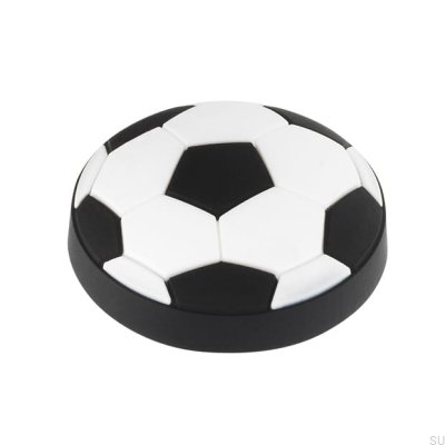 Furniture knob H148 Black and white rubber ball