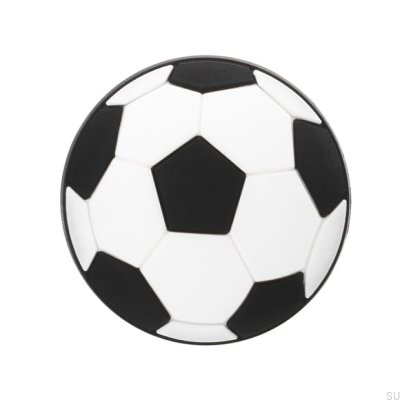 Furniture knob H148 Black and white rubber ball