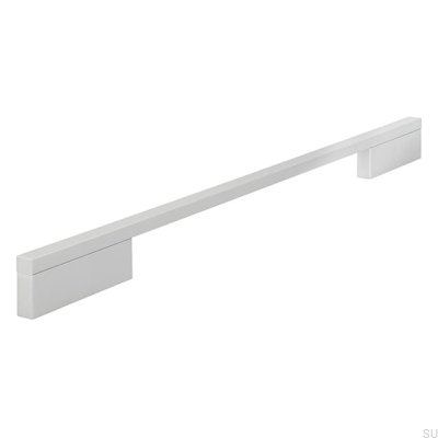 Elongated furniture handle 2110 288/384 Aluminum Brushed