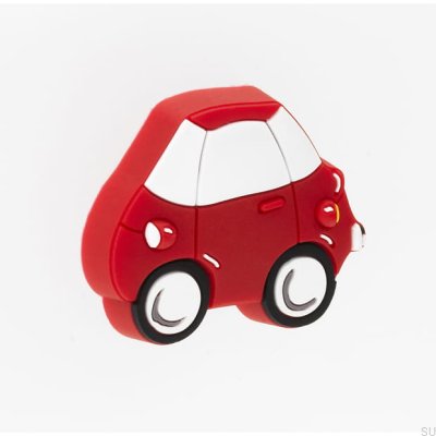 Furniture knob H147 Car Rubber Red