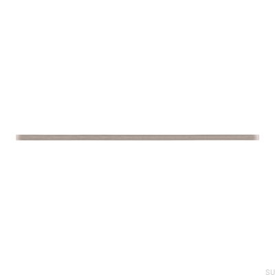 Elongated furniture handle 2110 288/384 Aluminum Silver Brushed