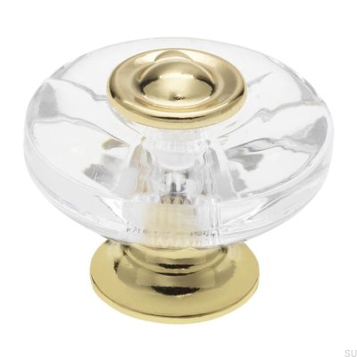 Furniture knob H119 Plastic Gold